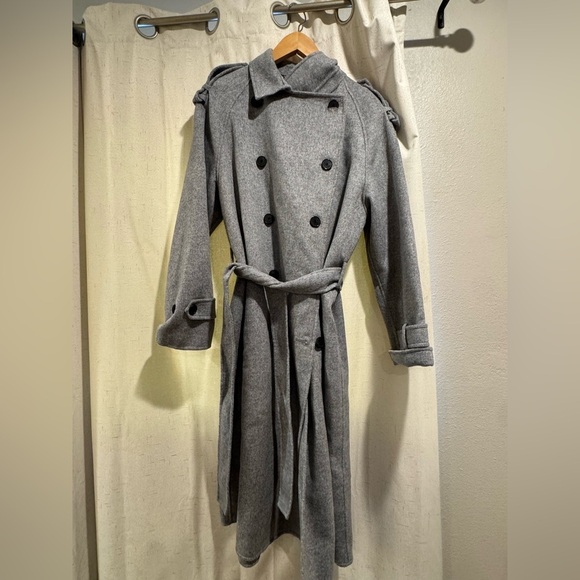 The Kooples Wool-blend Belted Trench Coat. Size 3. NWT - Picture 5 of 9